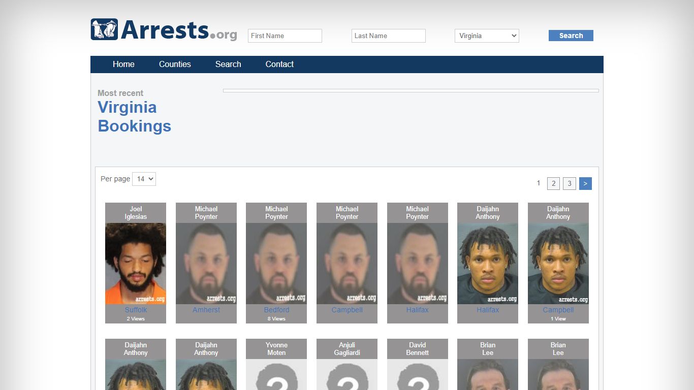 Virginia Arrests and Inmate Search